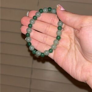 Handmade 8mm and 6mm green aventurine bracelet💚